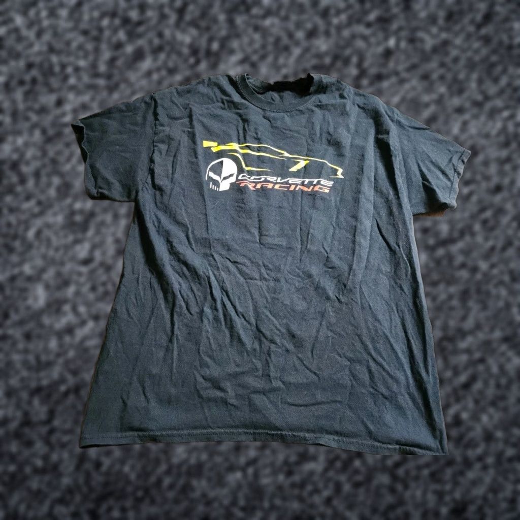 Vintage Mens M Chervolet Chevy Corvette Racing T Shirt Jake Skull Shirt Men M Black Corvette Trendy T-Shirt Mens Size US M / EU 48-50 / 2 - 1 Thumbnail