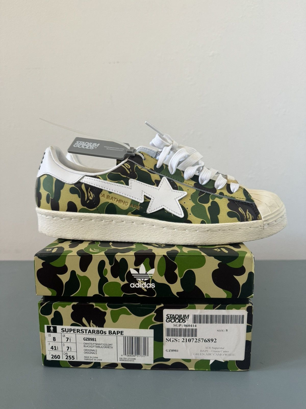 Adidas BAPE x Superstar 80s 'ABC Camo | Grailed