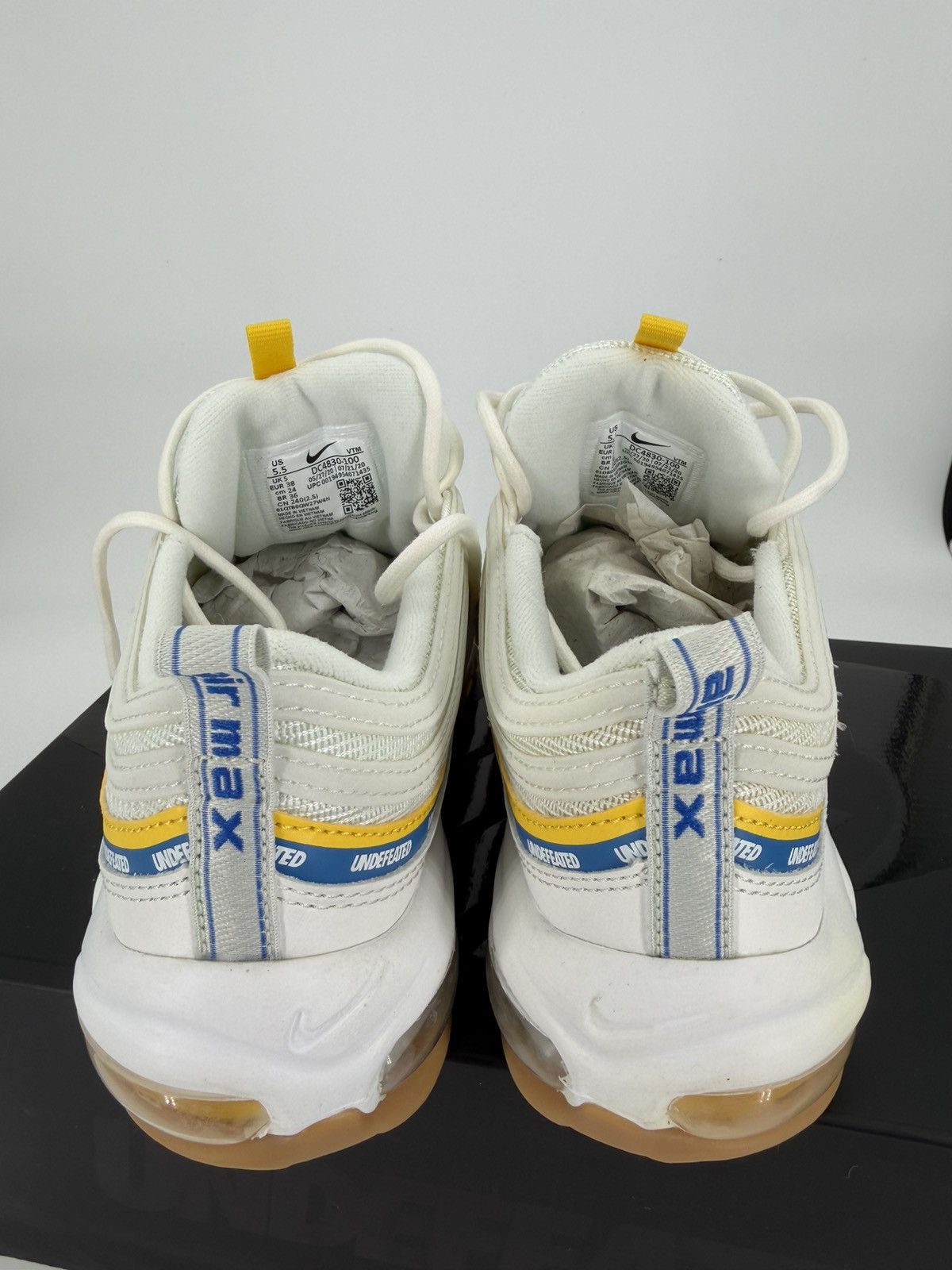 Nike Undefeated × Nike Air Max 97 'UCLA NWT Size US 5.5 / EU 38 - 7 Thumbnail