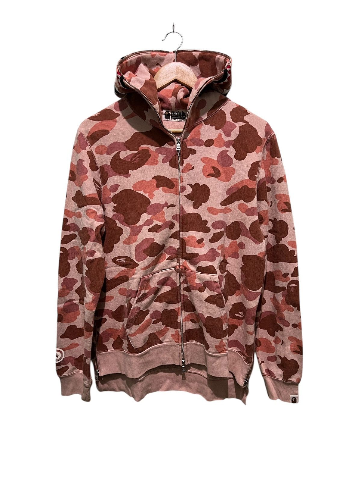 Bape BAPE WGM Camo Shark Full Zip Hoodie Size S / US 4 / IT 40 - 7 Thumbnail
