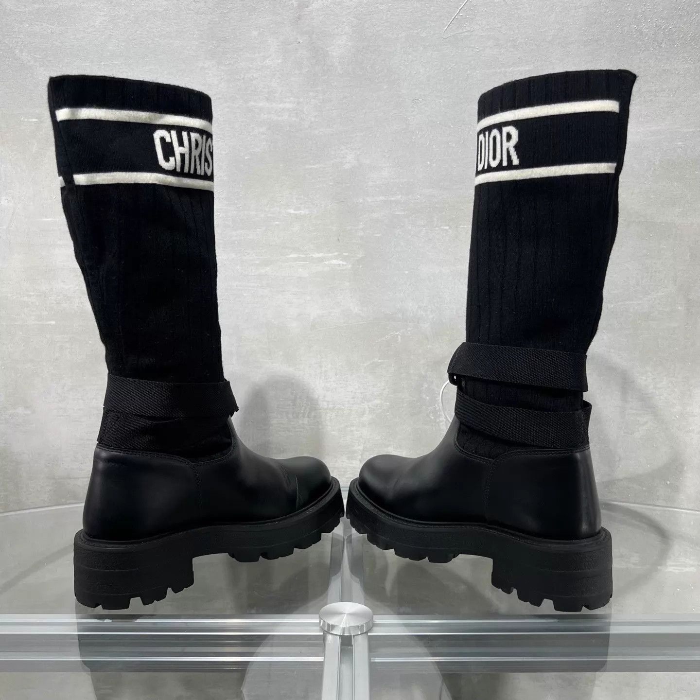Dior Dior D-Major Knee-High Boots Black 35.5 Size US 5 / IT 35 - 5 Thumbnail