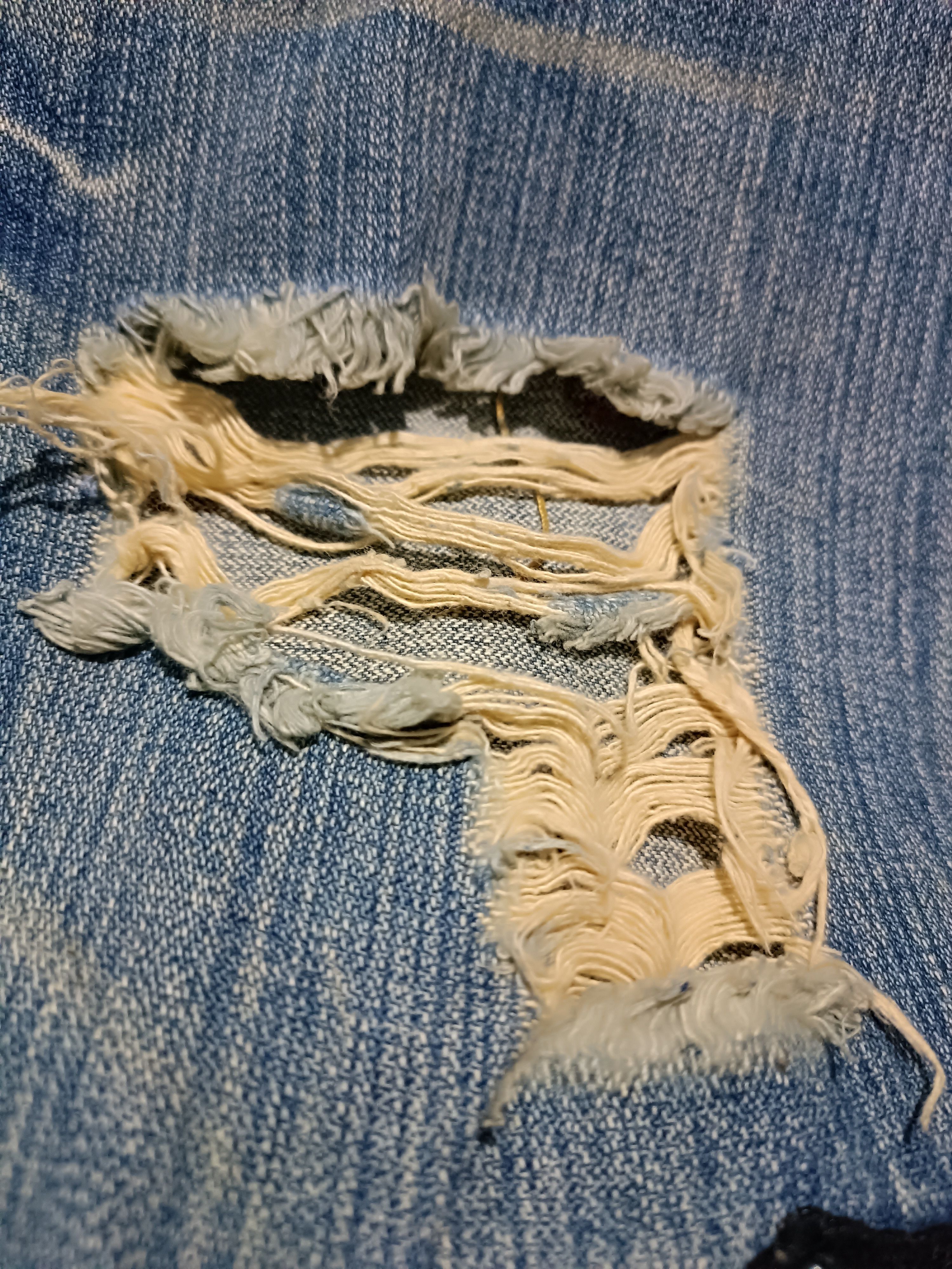 Japanese Brand × Vintage Vintage Ripped Jeans Size US 30 / EU 46 - 9 Thumbnail