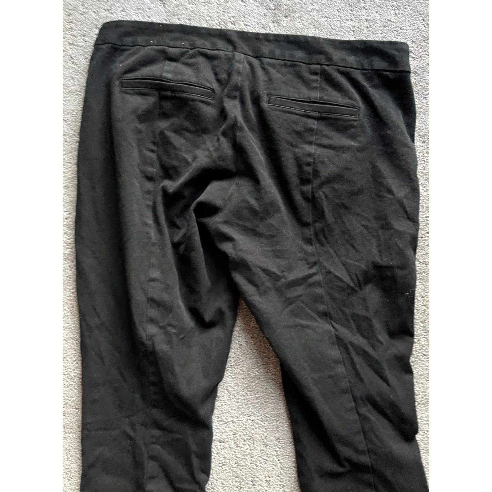 Gap VINTAGE Gap Ultra Skinny Black Stretch Crop Pants Womens 10 Black Cropped Slim Skinny 10R Seasonal? Size 32" / US 10 / IT 46 - 3 Thumbnail