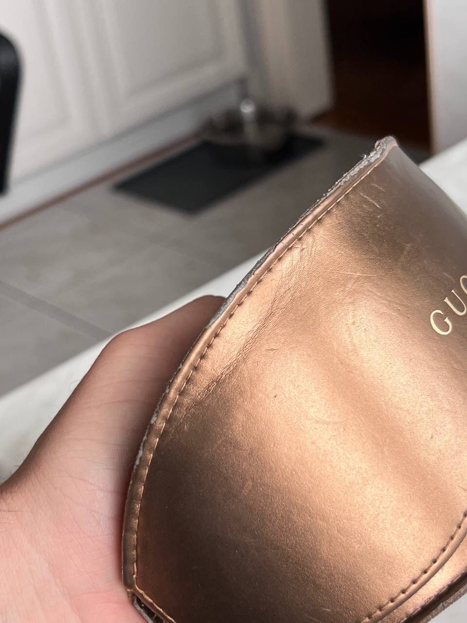Vintage Gucci Sunglasses Vintage Eyewear's GG3820/S GG Logo Golden Size ONE SIZE - 15 Thumbnail