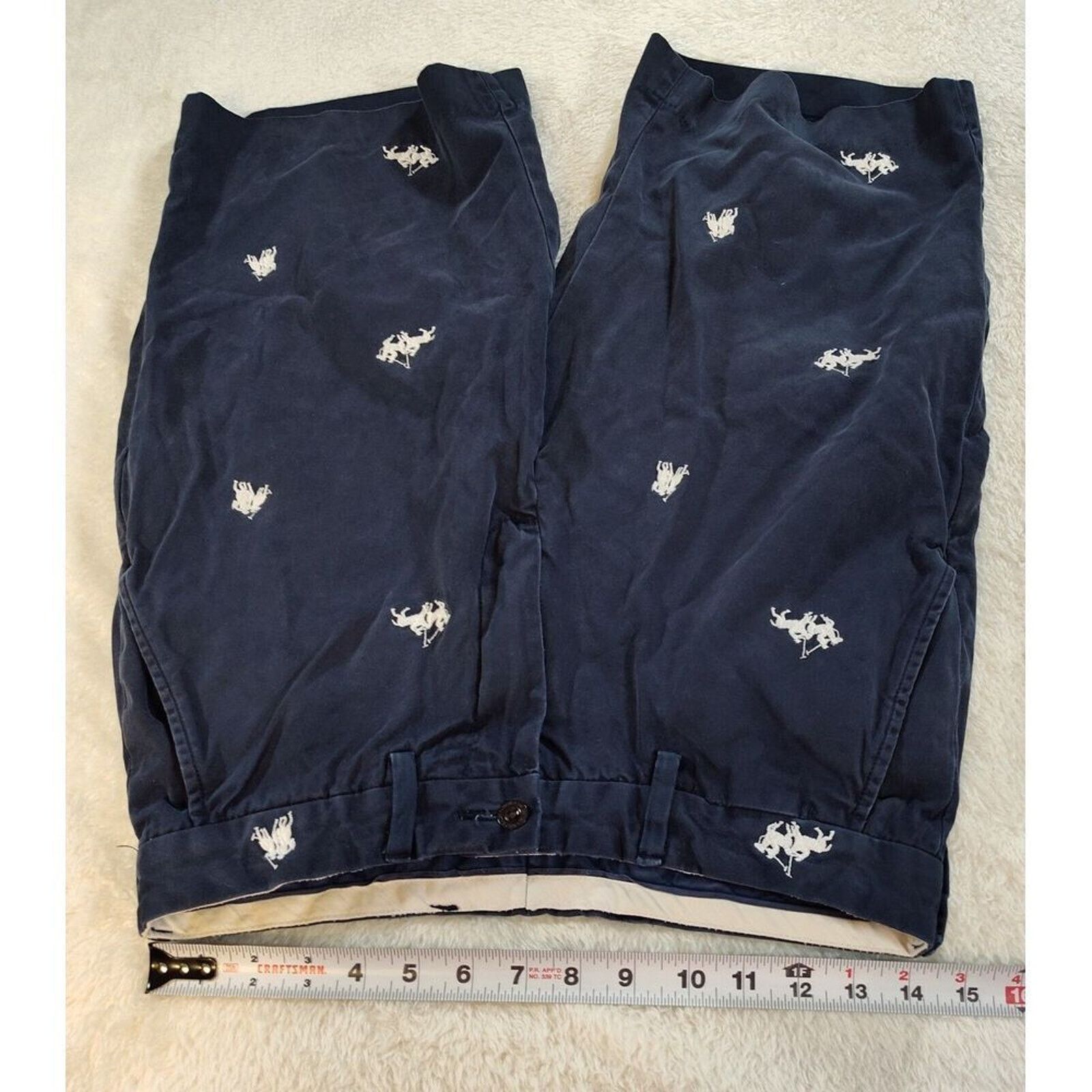 Polo Ralph Lauren VTG Polo Ralph Lauren Blue All Over Print Shorts Mens 30 Size US 30 / EU 46 - 9 Thumbnail