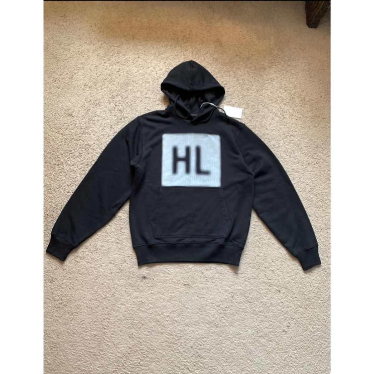 Image of Helmut Lang Blur Hoodie in Black, Men's (Size Small)