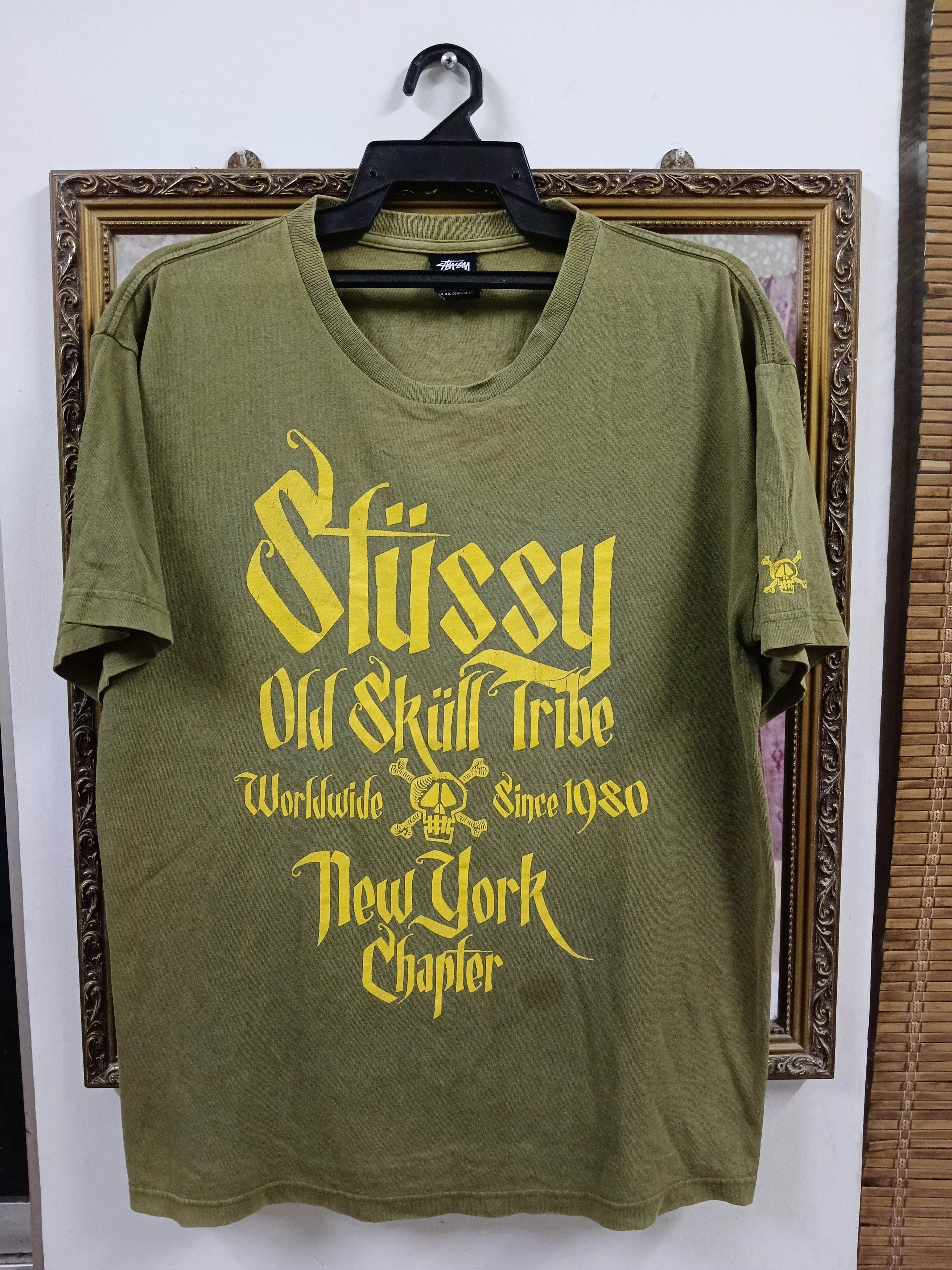 Stussy × Vintage DiSTRESSED 90s STUSSY OLD SKULL TRIBE Size US L / EU 52-54 / 3 - 1 Thumbnail