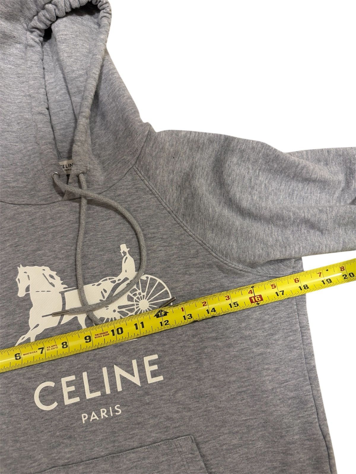 Celine Celine Women’s Cashmere Cotton Blend Classic Logo Hoodie XS Size XS / US 0-2 / IT 36-38 - 10 Thumbnail