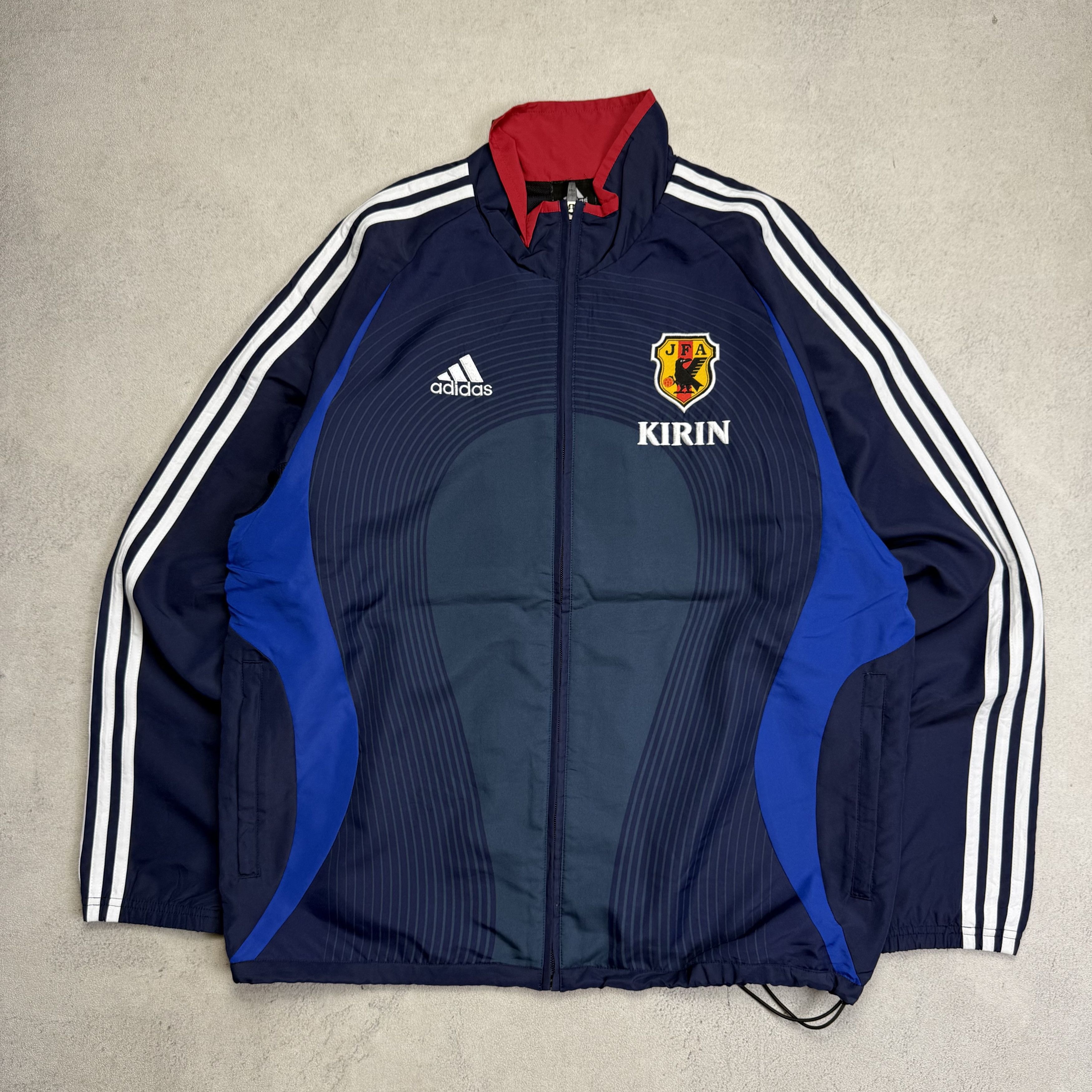 日本代表　adidas KIRIN ジャージ 上下セット ネイビー Adidas × Vintage Vintage Adidas Japan Kirin 1999 training jumper