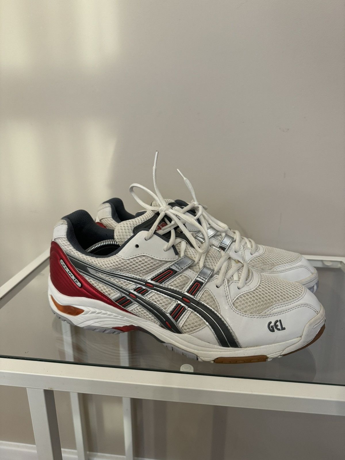 Asics × Vintage Asics white gel tactic sneakers vintage gorpcore 90s 00s Size US 12 / EU 45 - 1 Thumbnail