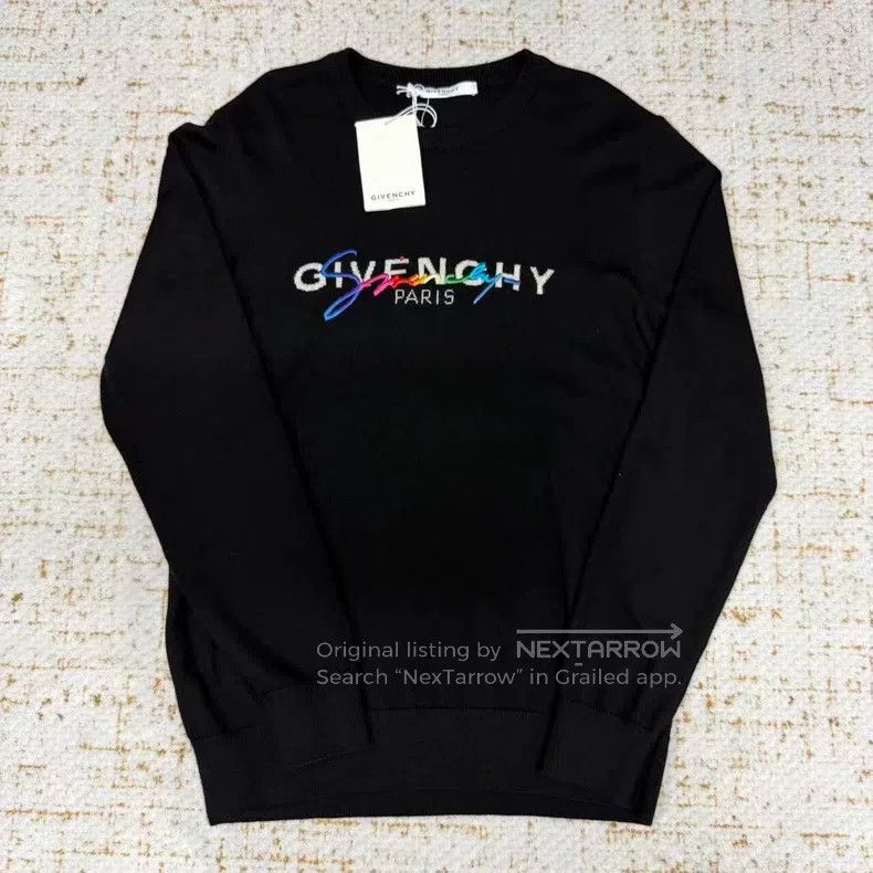 Givenchy Givenchy Colorful Embroidered Letter Sweater Size US L / EU 52-54 / 3 - 1 Thumbnail