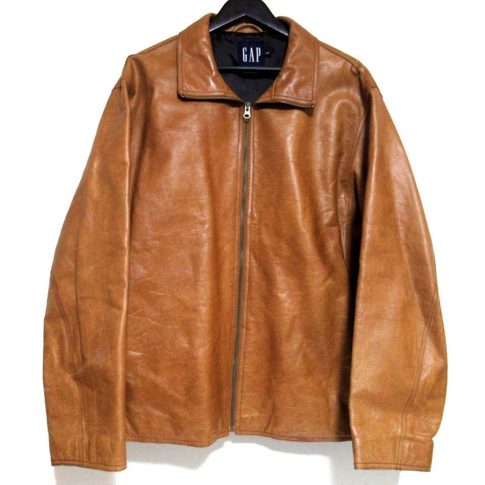 Other Other GAP Vintage Leather Jacket Leather Outerwear DUTY FREE for USA Size ONE SIZE - 1 Thumbnail