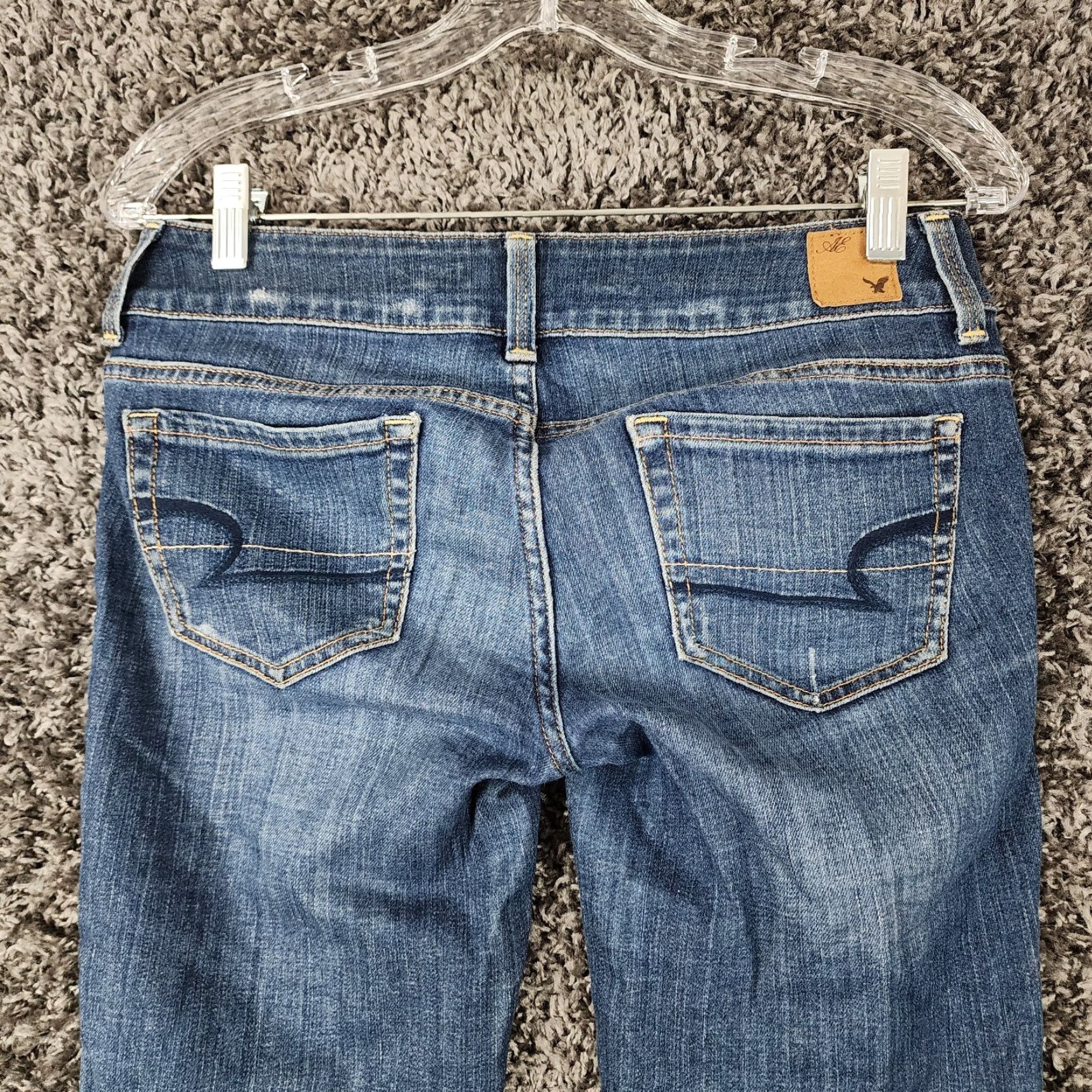 American Eagle Outfitters American Eagle Womens Blue Stretch Jeans Size 2 Size 26" / US 2 / IT 38 - 7 Thumbnail