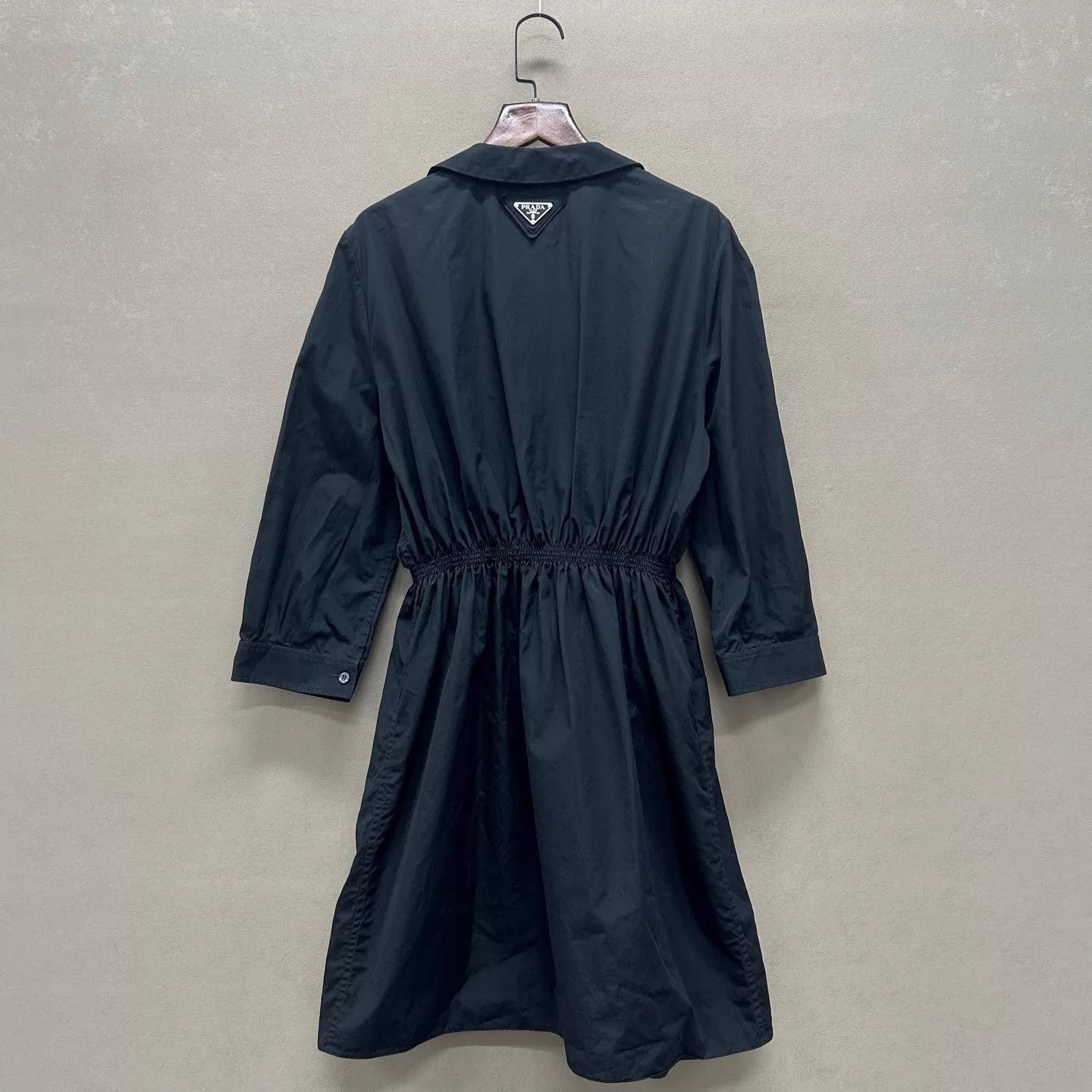 Prada Prada NWT back triangle logo cinched waist dress42 Size M / US 6-8 / IT 42-44 - 2 Thumbnail