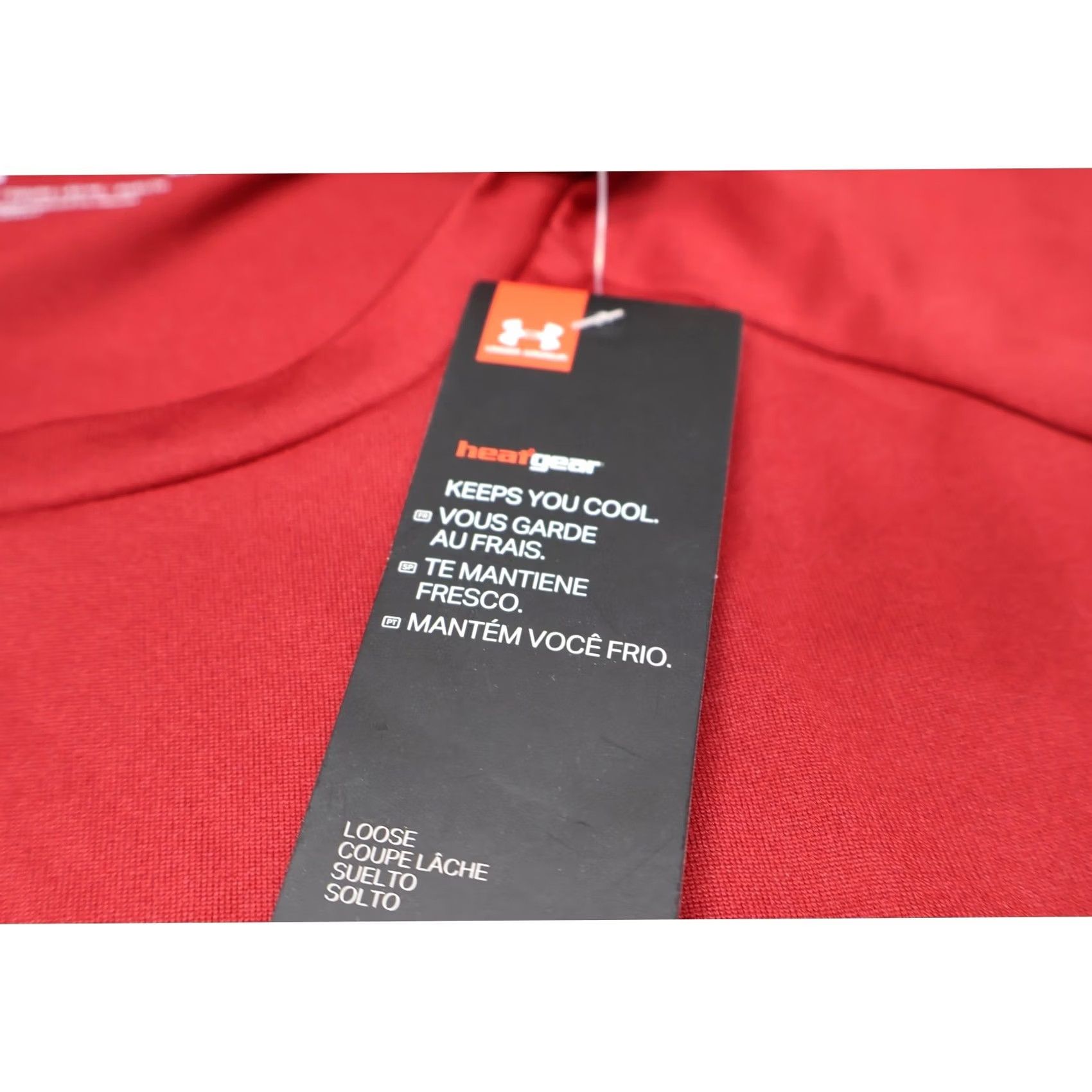 Under Armour Under Armour Shirt Mens Large Red HeatGear Lightweight 2.0 Emboss NEW Graphic Print Size US L / EU 52-54 / 3 - 5 Thumbnail