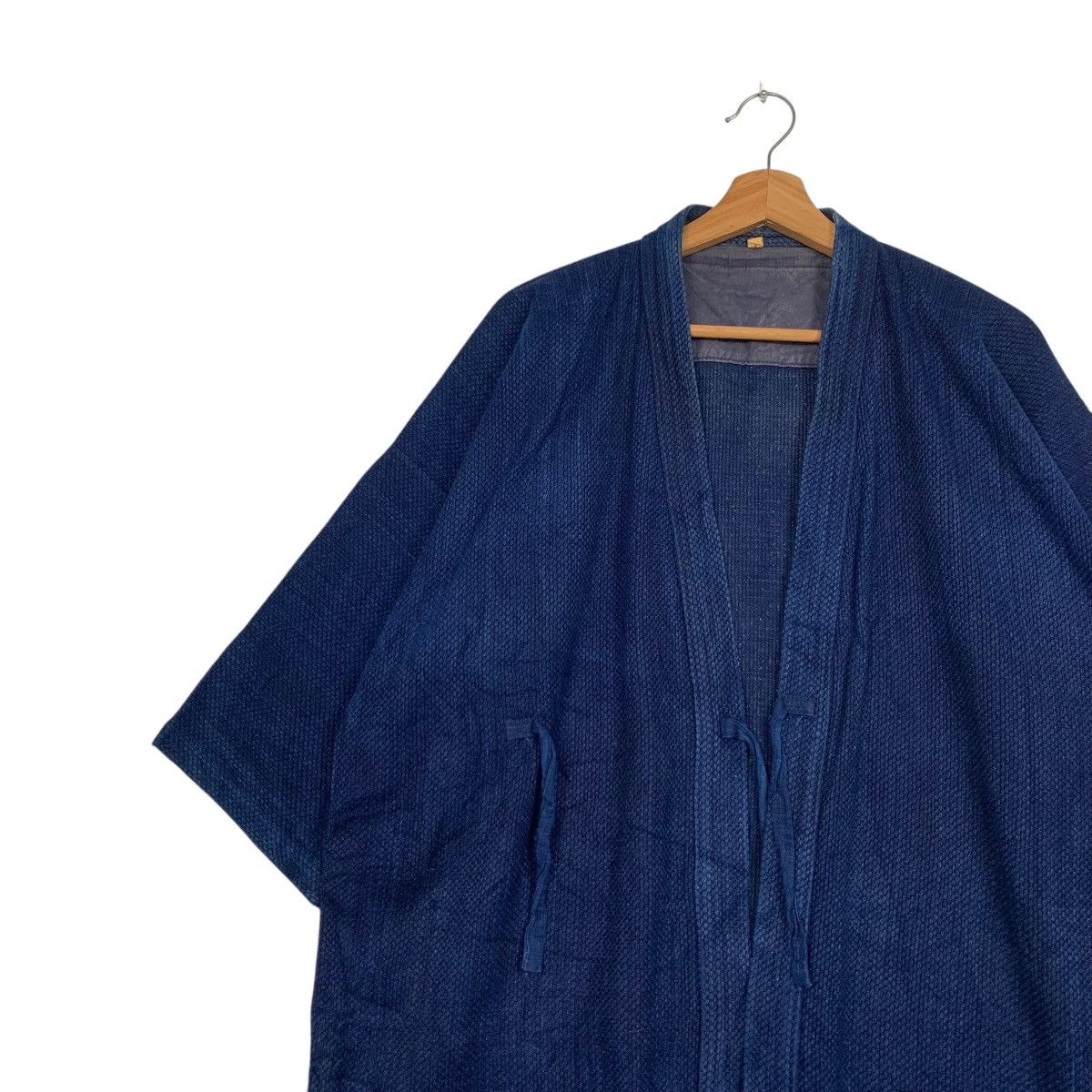 Indigo Vintage 90's Blue Indigo Traditional Japan Kimono #2241-C99 Size US L / EU 52-54 / 3 - 6 Thumbnail