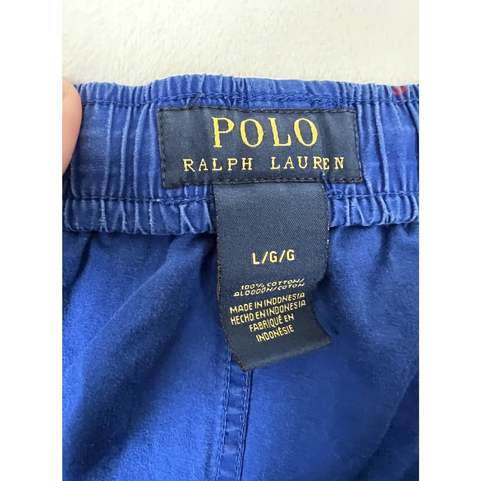 Polo Ralph Lauren Polo Ralph Lauren Sleep Pants Mens L Blue Pony Logo Lounge Size US L / EU 52-54 / 3 - 7 Thumbnail