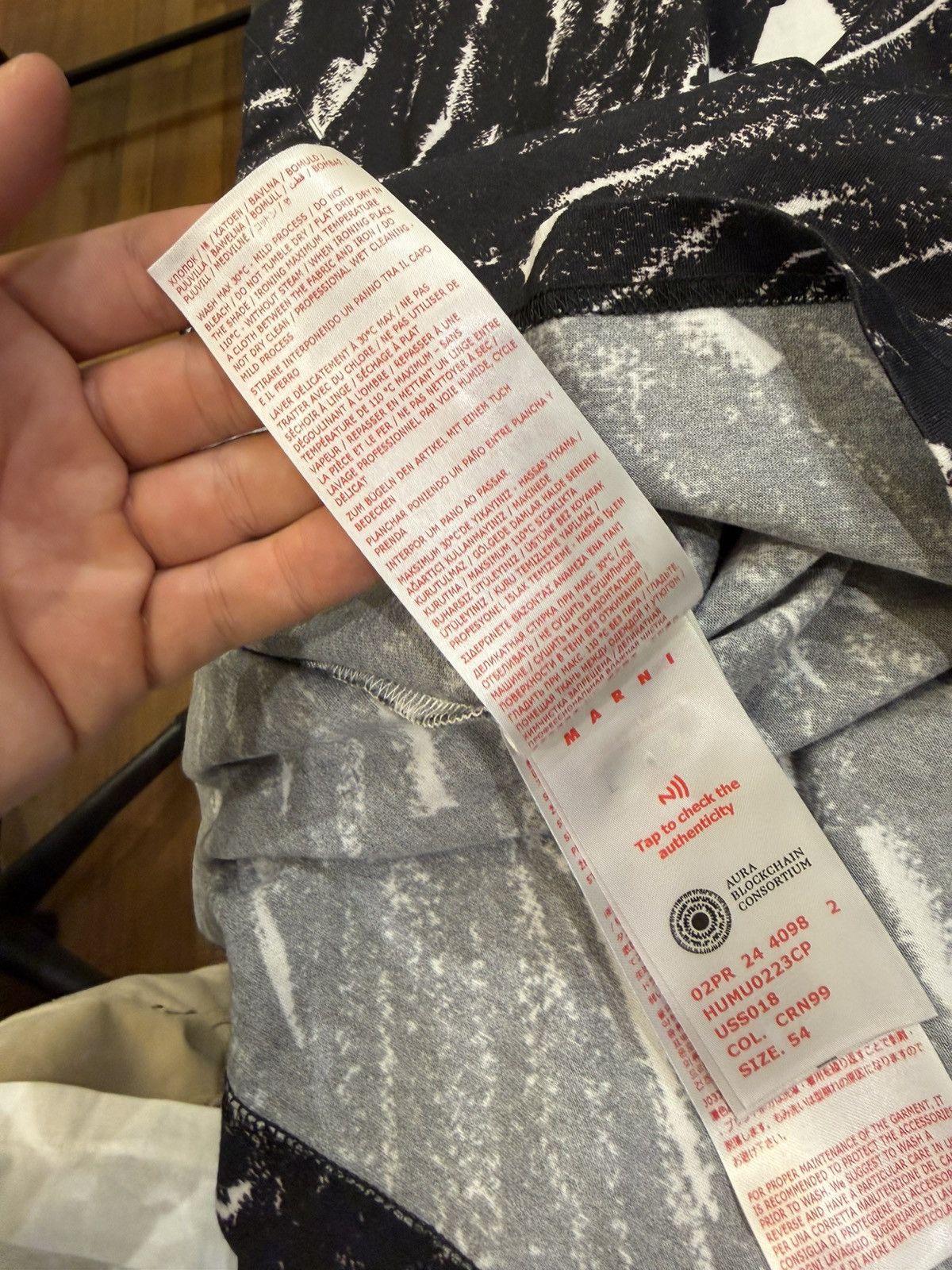 Marni Marni Scribble Logo Tee - Black Size US L / EU 52-54 / 3 - 5 Thumbnail