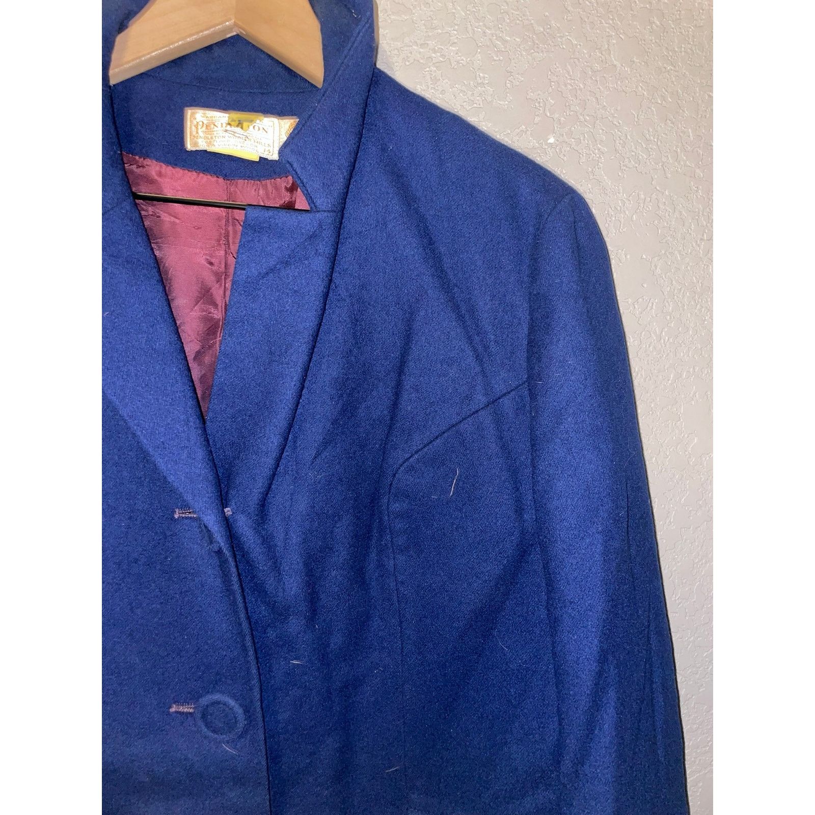 Pendleton Vintage Womens Pendleton Blue Blazer Top Jacket L large VTG Size L / US 10 / IT 46 - 2 Thumbnail