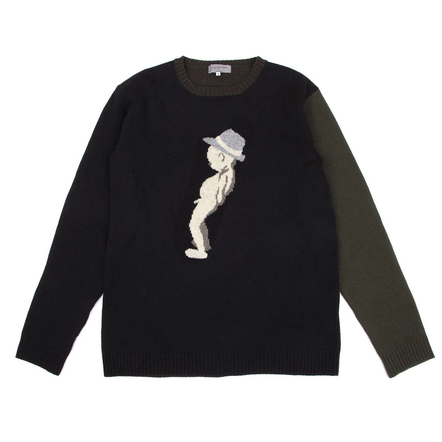 Yohji Yamamoto Yohji Yamamoto Wool Knitwear in Black, Brown, Khaki Size US M / EU 48-50 / 2 - 1 Thumbnail