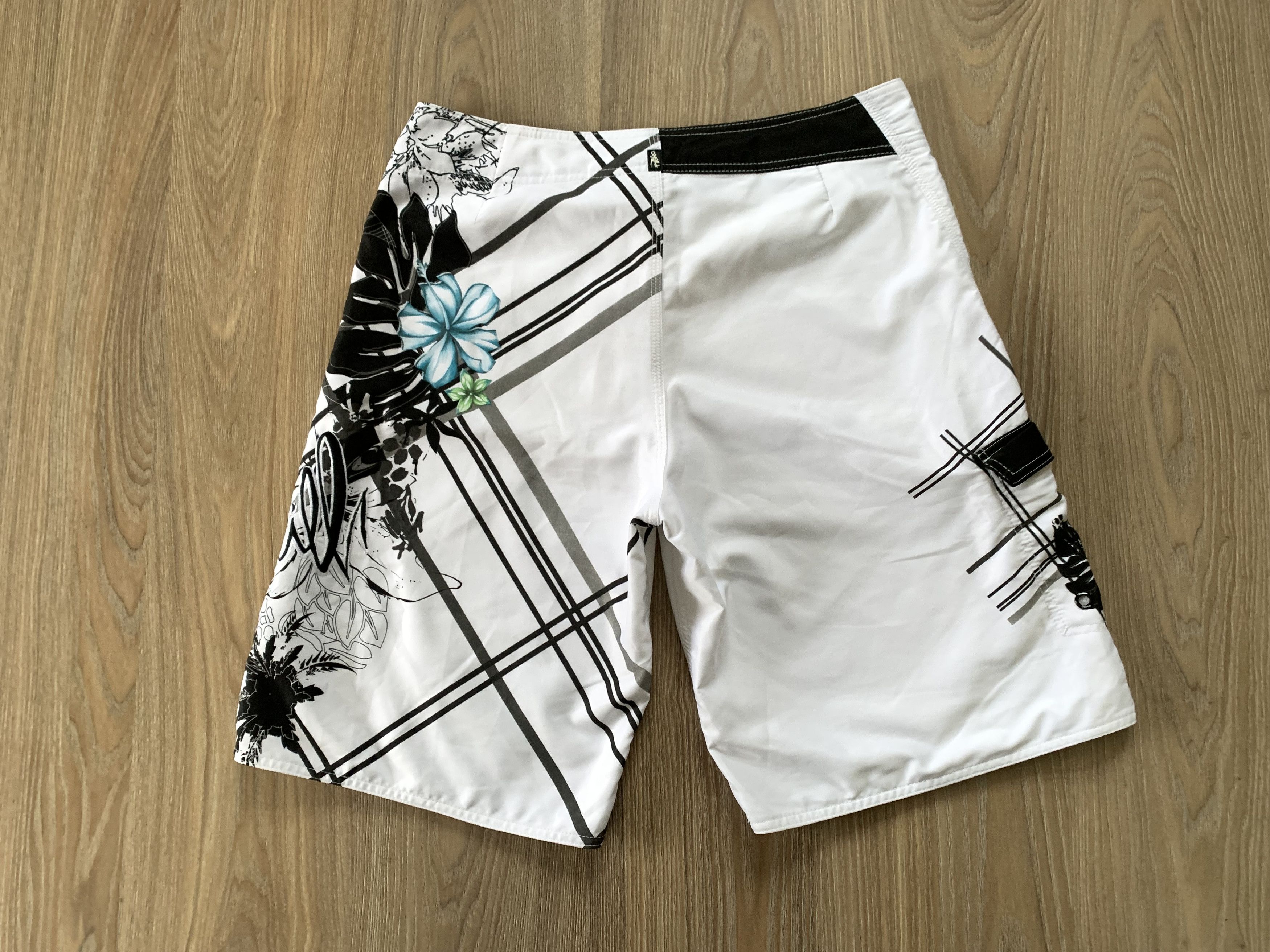 O'Neill × Vintage Vintage O'Neill Printed Swim Board Shorts Size US 34 / EU 50 - 3 Thumbnail