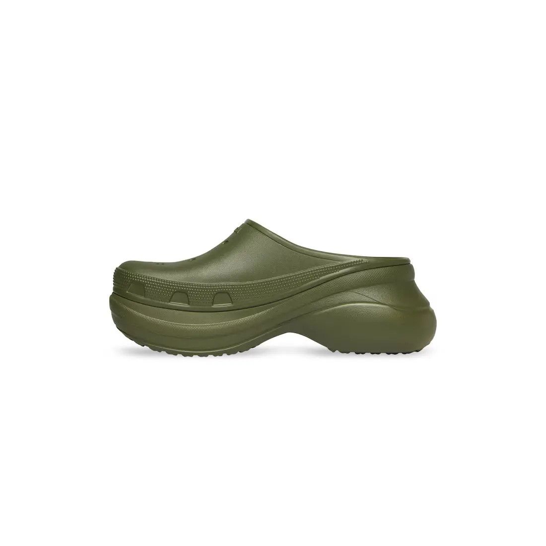 Balenciaga × Crocs o1s1wg110325 Crocs™ Mules in Dark Green Size US 7 / EU 40 - 4 Thumbnail