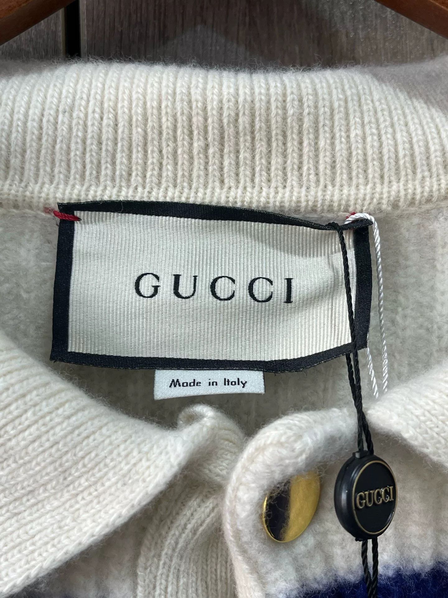 Gucci Gucci Striped Wool Polo Sweater Interlocking G Size XXL / US 16-18 / IT 52-54 - 4 Thumbnail