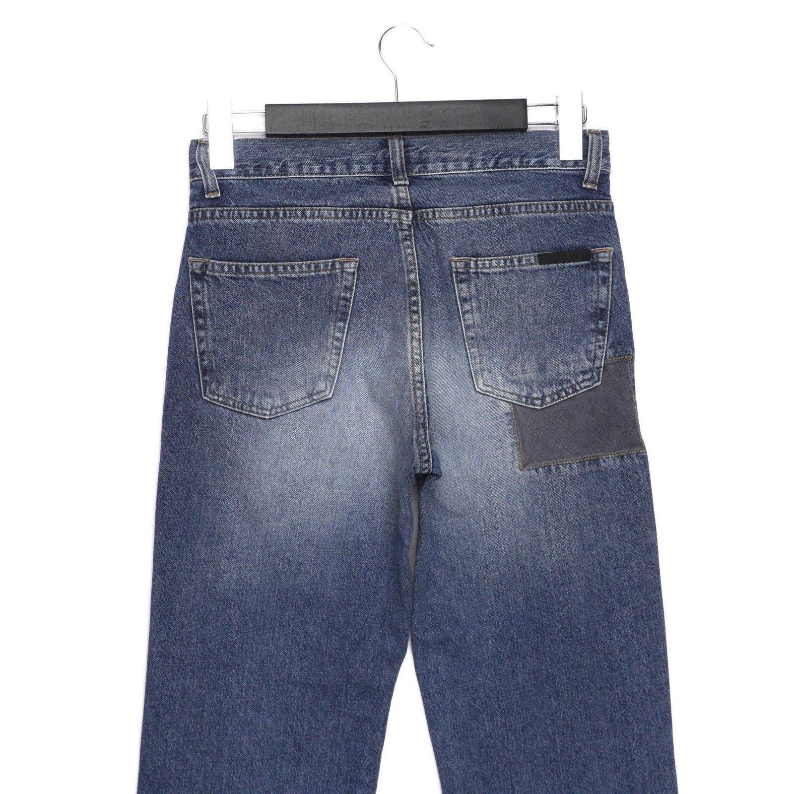Prada Prada 2000 Linea Rossa Tab Patchwork Indigo Denim Pant Jeans Size US 29 - 5 Thumbnail