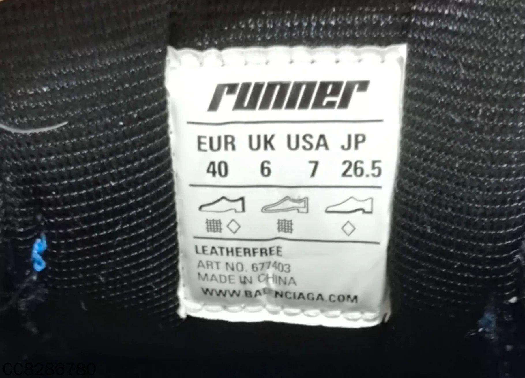 Balenciaga Balenciaga Blue White Runner Sneakers 40 Size US 7 / EU 40 - 7 Thumbnail