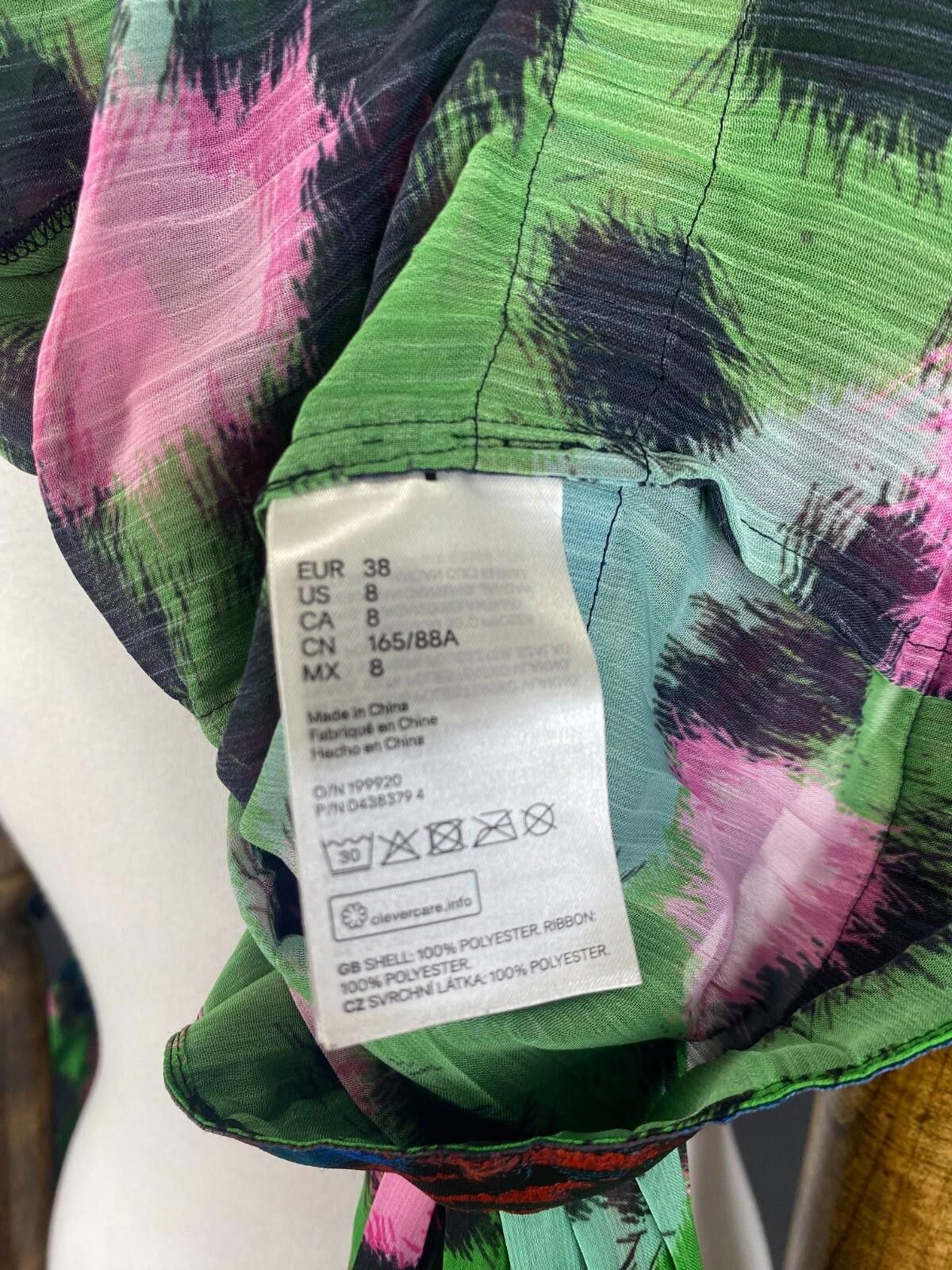 Designer Kenzo X H&M Multicolor Printed Blouse Shirt Size EU 38 US 8 Size M / US 6-8 / IT 42-44 - 11 Thumbnail