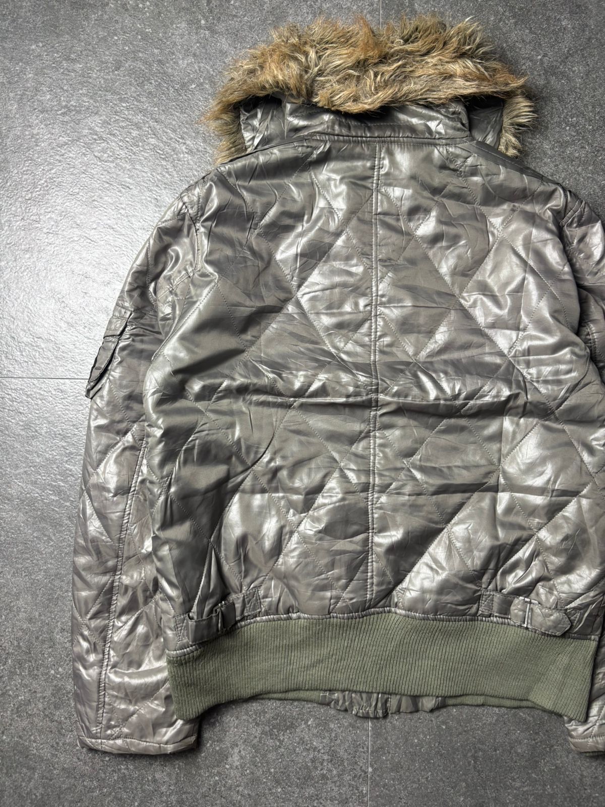 Japanese Brand 2000s Duralumin Military Multipocket Riders Fur Jacket Size US L / EU 52-54 / 3 - 10 Thumbnail