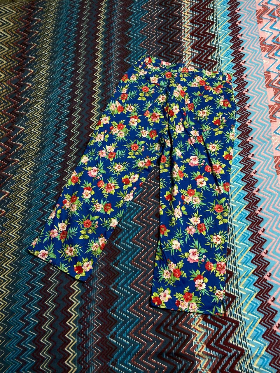 Lauren Ralph Lauren Vintage blue flowers print Pants Y2K Lauren Ralph Lauren Size 30" / US 8 / IT 44 - 17 Thumbnail