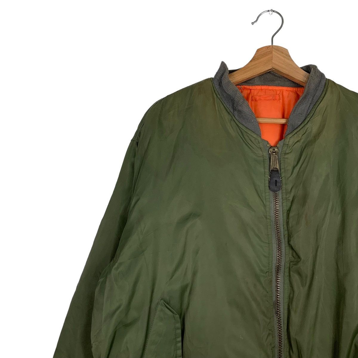 Reversible MA1 Flight Jacket Bomber Jacket #0150-C8