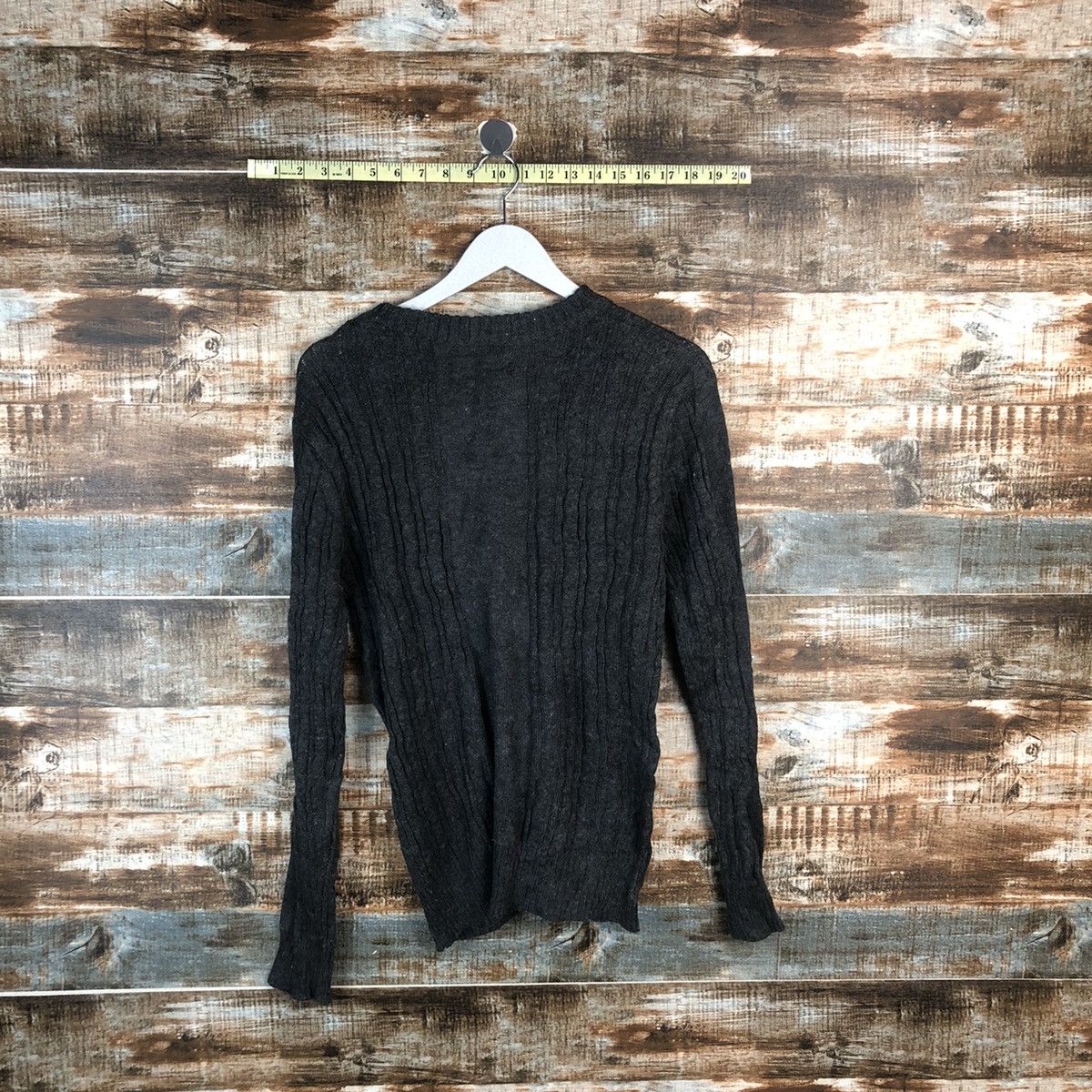 Homespun Knitwear × Japanese Brand Gteel Brawn Grey Knitwear #A1994 Size L / US 10 / IT 46 - 13 Thumbnail