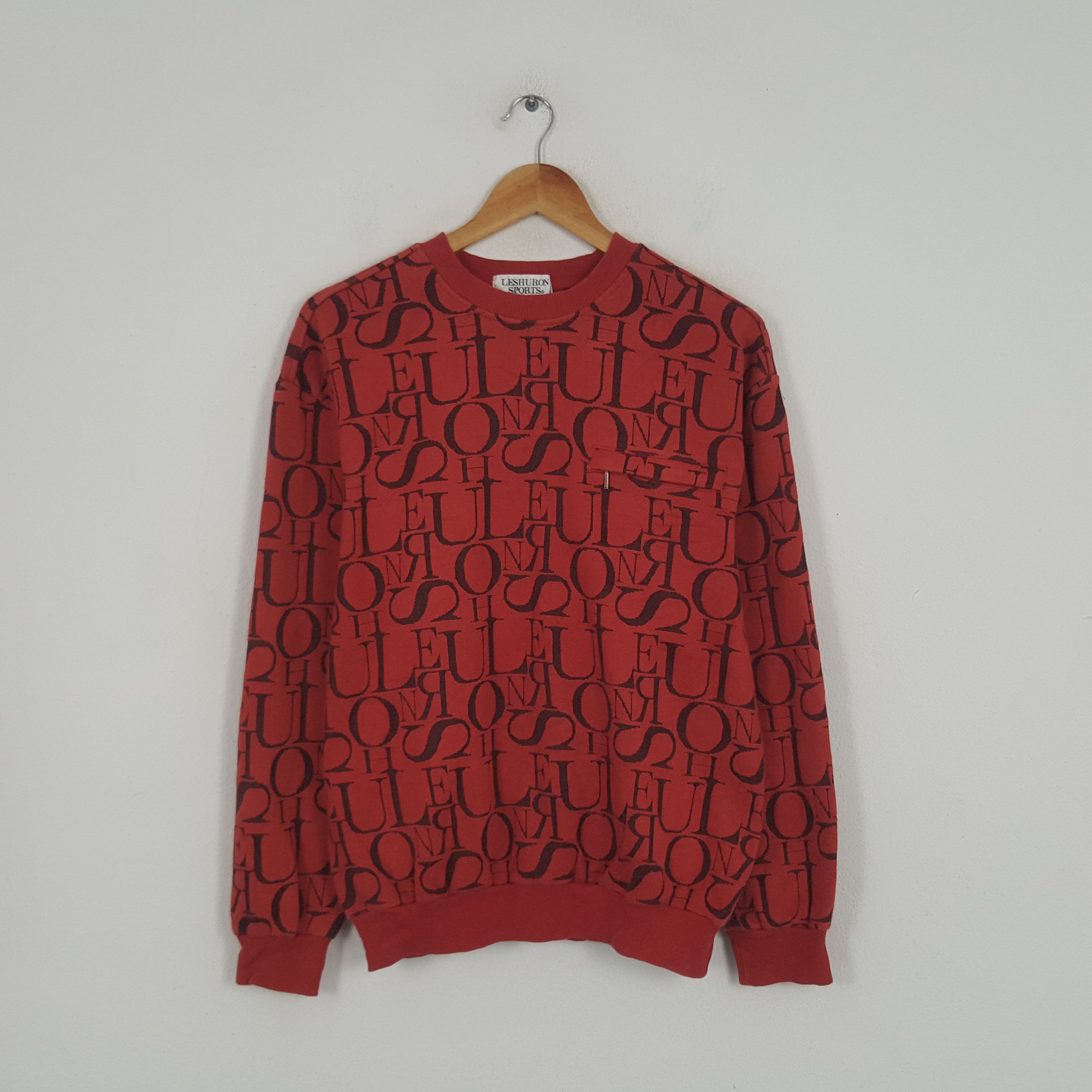 Vintage Vintage Leshuron Sports Designer Style Sweatshirt Size US M / EU 48-50 / 2 - 1 Thumbnail