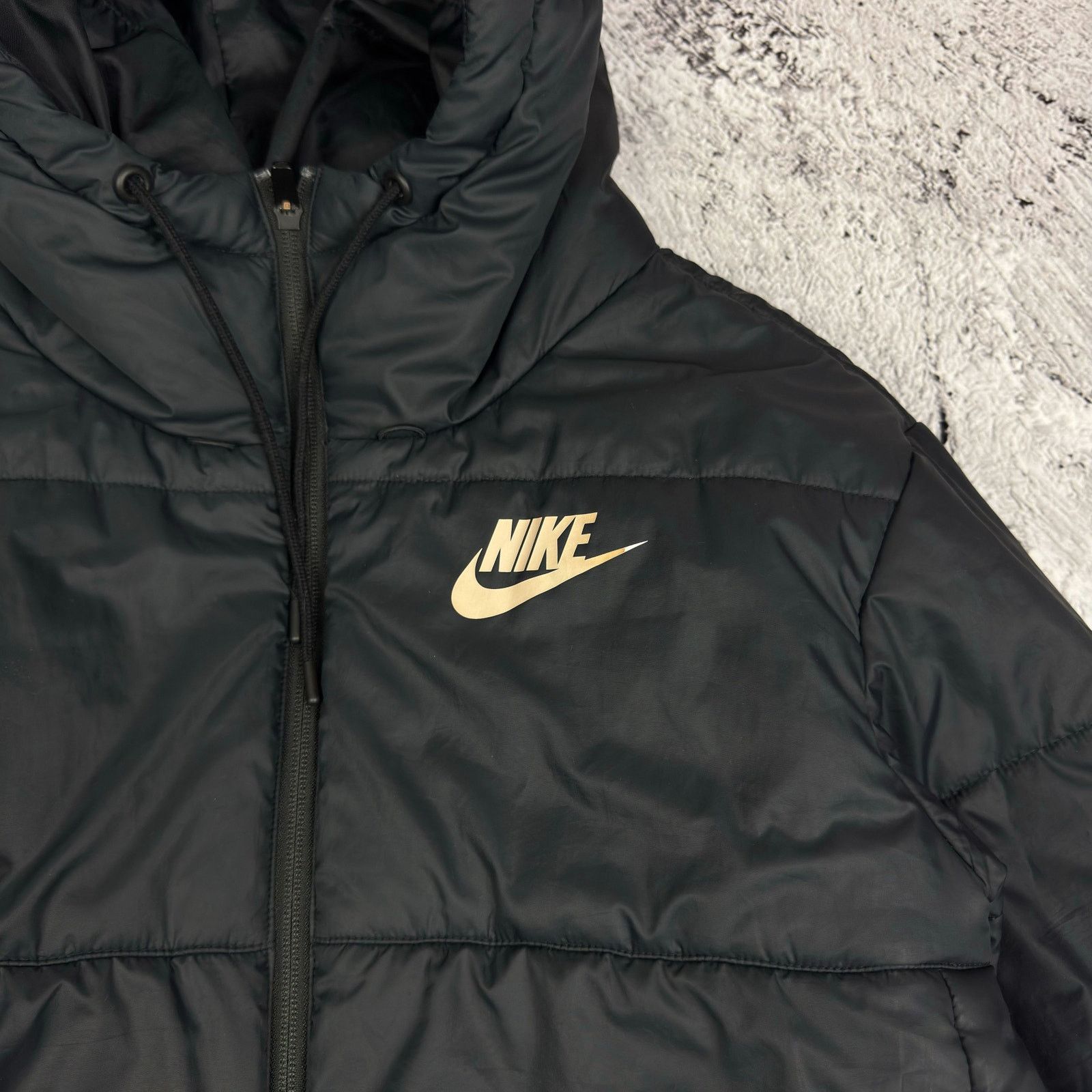 Nike Nike Sportswear Women's Black Synthetic Fill Puffer Jacket M Size M / US 6-8 / IT 42-44 - 3 Thumbnail