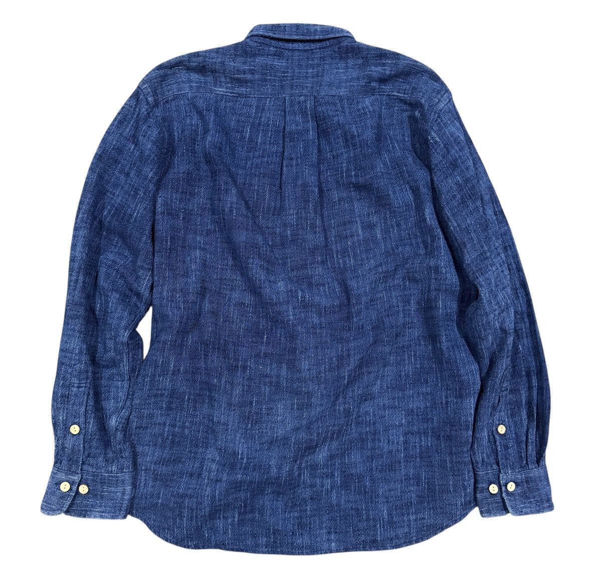 Mister Freedom × Sugar Cane Vtg🔥Japanese Salt & Pepper Patterned Sashiko Chamray Shirt Size US M / EU 48-50 / 2 - 2 Thumbnail