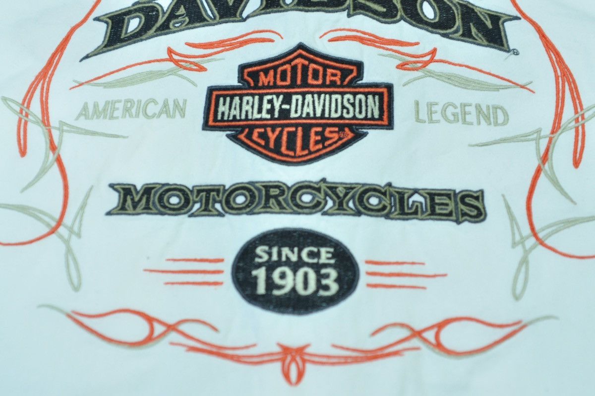 Harley Davidson Harley Davidson white Shirt logo rare Size US L / EU 52-54 / 3 - 5 Thumbnail