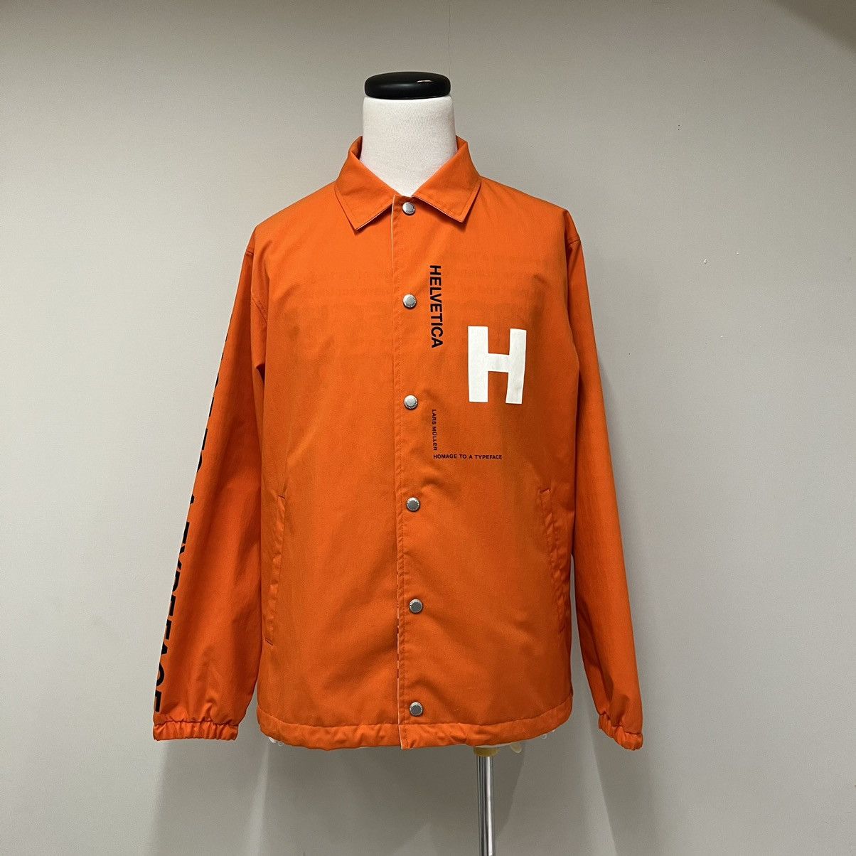 image of Junya Watanabe Man 21Ss Reversible Printed Coach Jacket in Orange, Men's (Size Small)