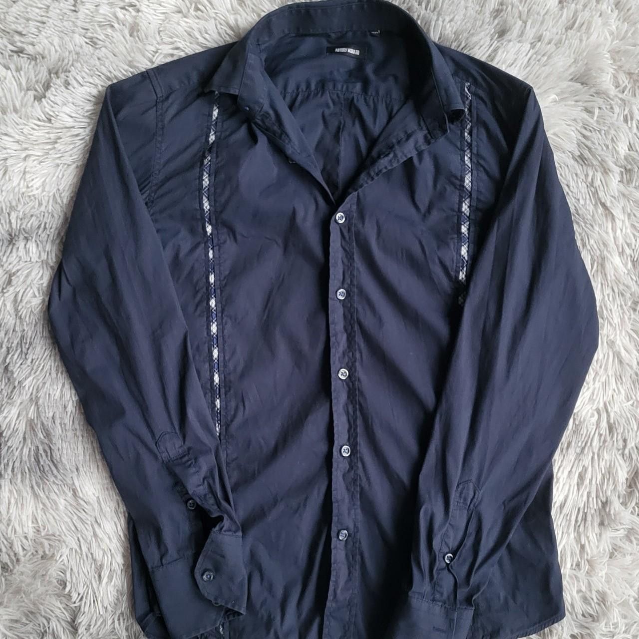 Antony Morato Antony Morato Men's Blue and Navy Shirt - Size L Size US L / EU 52-54 / 3 - 1 Thumbnail