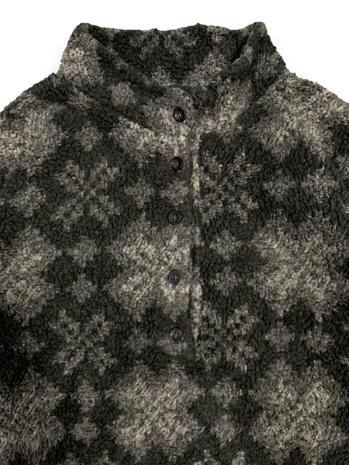 L.L. Bean Vintage 80s L.L.Bean Half Button Snowflake Fleece Sweatshirt Size US M / EU 48-50 / 2 - 4 Thumbnail