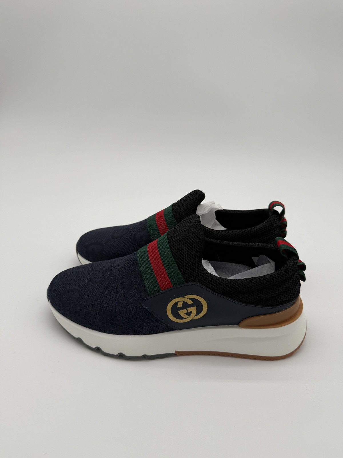 Gucci Gucci Navy Sneakers Size US 9 / IT 39 - 6 Thumbnail