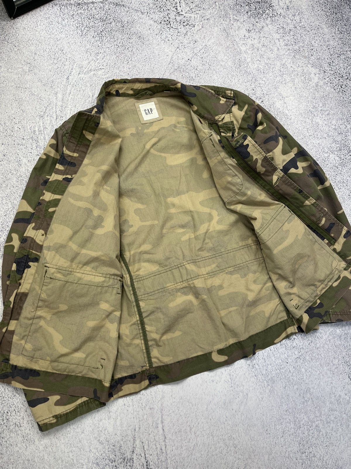 Gap Vintage 00’s Y2k GAP Camo Men’s Field Jacket Japanese Rare Size US M / EU 48-50 / 2 - 9 Thumbnail