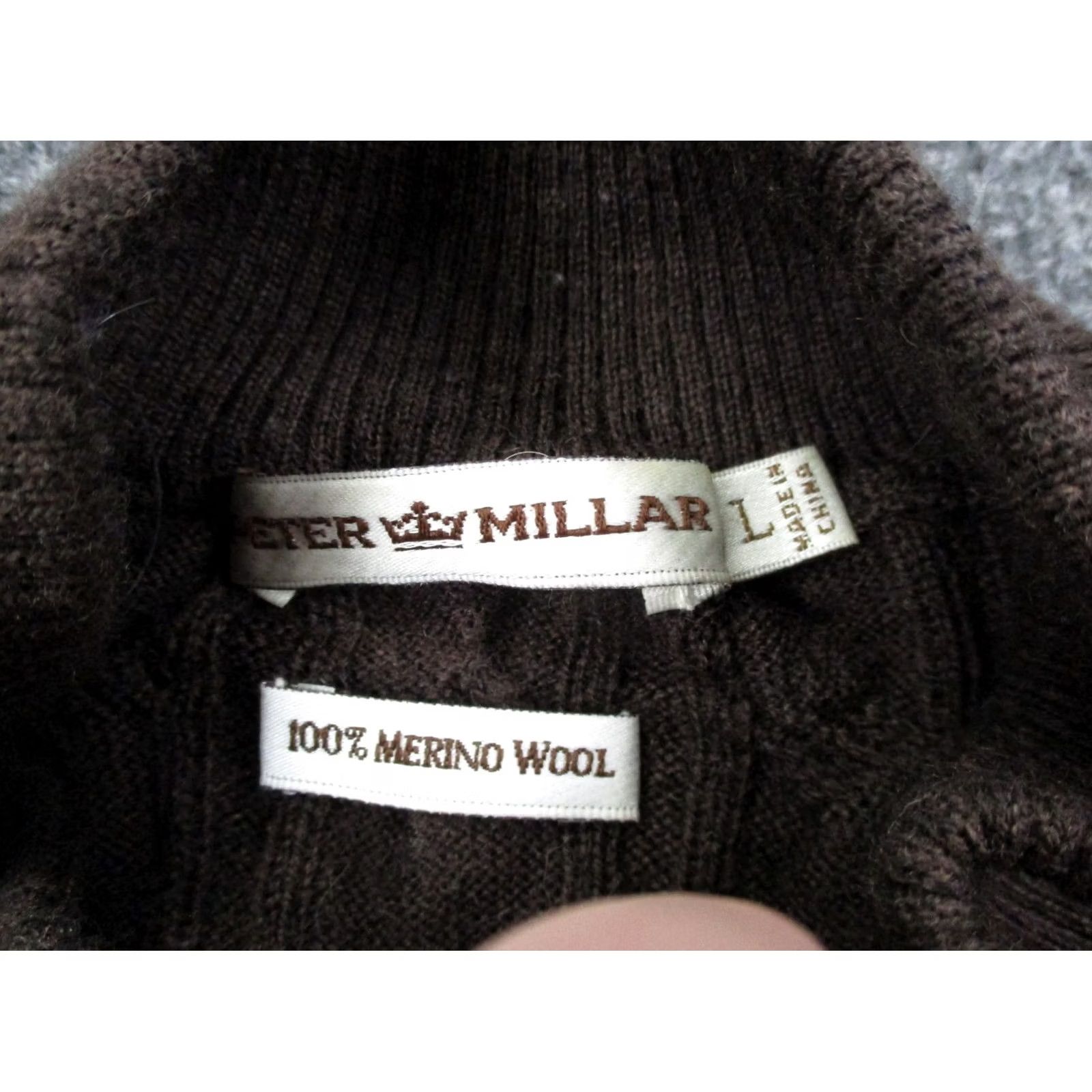 Peter Millar Peter Millar Sweater Mens L Merino Wool Pullover Casual Cable Knit Henley Size US L / EU 52-54 / 3 - 6 Thumbnail