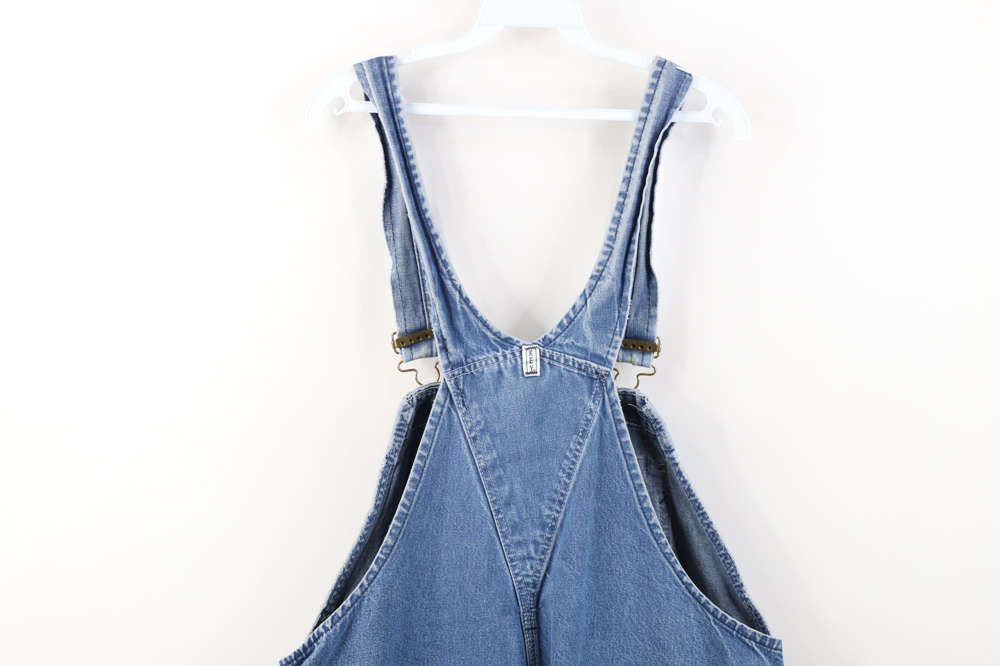 Vintage Vintage 90s Streetwear Thrashed Wide Leg Denim Overalls Size US 40 / EU 56 - 18 Thumbnail