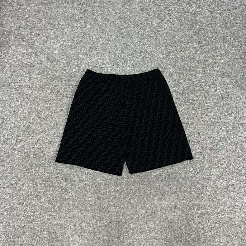 Fendi Fendi Letter Logo Full Monogram Fleece Shorts Size US 38 / EU 54 - 3 Thumbnail