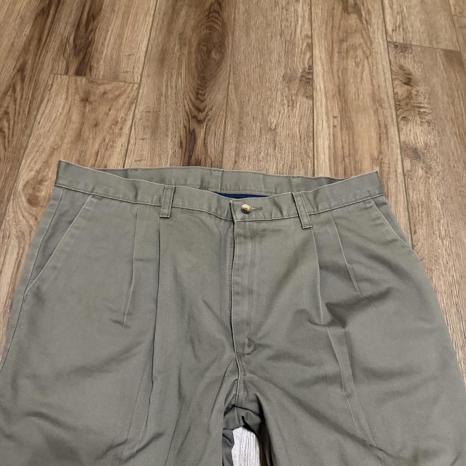 Wrangler Vintage Wrangler Premium Khaki Pleated Pants 38x29 Size US 38 / EU 54 - 5 Thumbnail