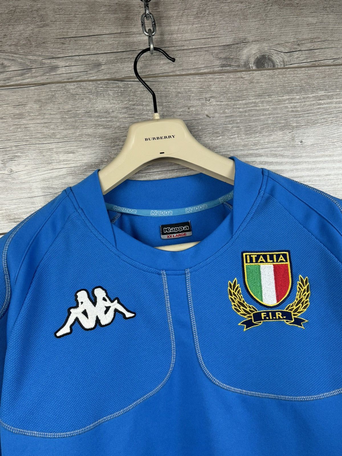 Kappa × Vintage Kappa Rugby Shirts 2004 Italy Vintage Old Jerseys Size US L / EU 52-54 / 3 - 4 Thumbnail
