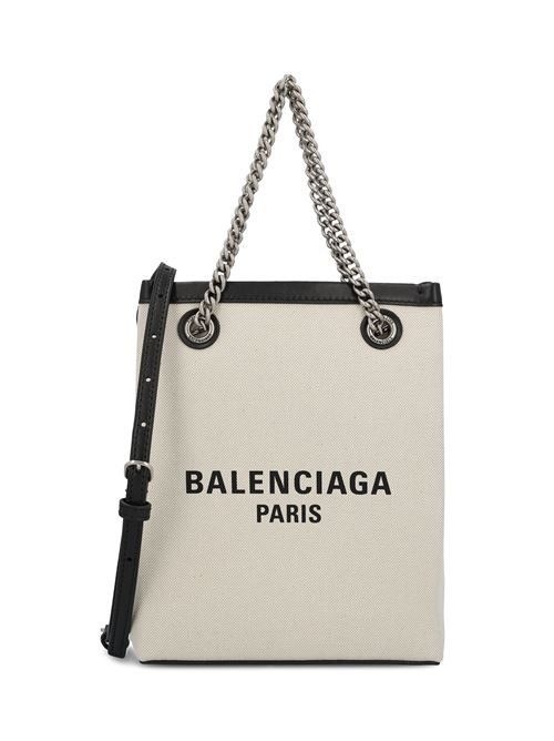 Balenciaga o1mt1gz0225 Size: OS / Duty Free Phone Holder in Black/White Size ONE SIZE - 1 Thumbnail