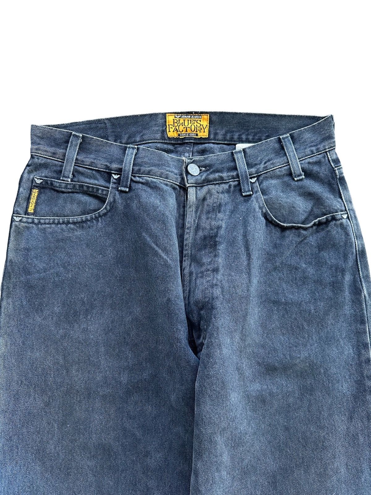 Giorgio Armani Giorgio Armani Washed Grey Relaxed Denim Jeans Size US 31 - 2 Thumbnail